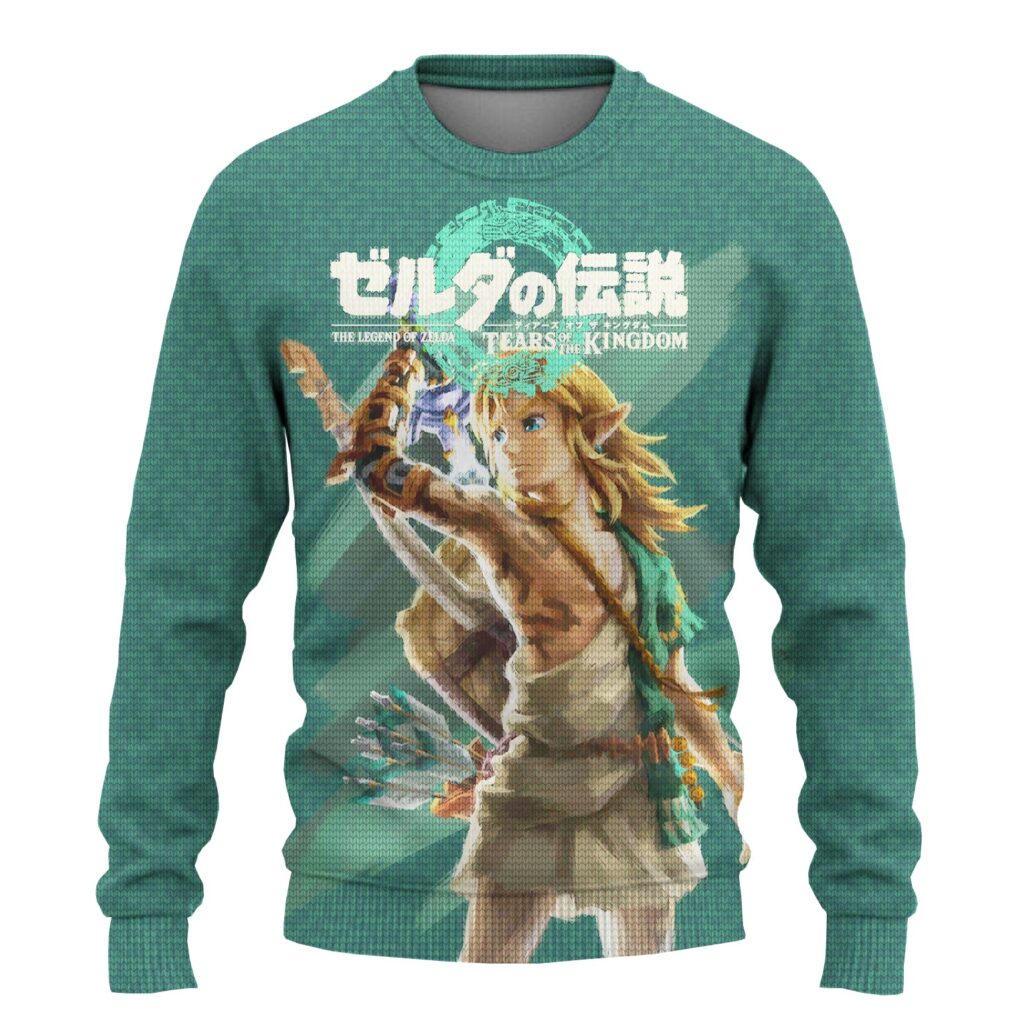 Zelda TOTK Hyrule Savior Pullover Ugly Christmas Sweater