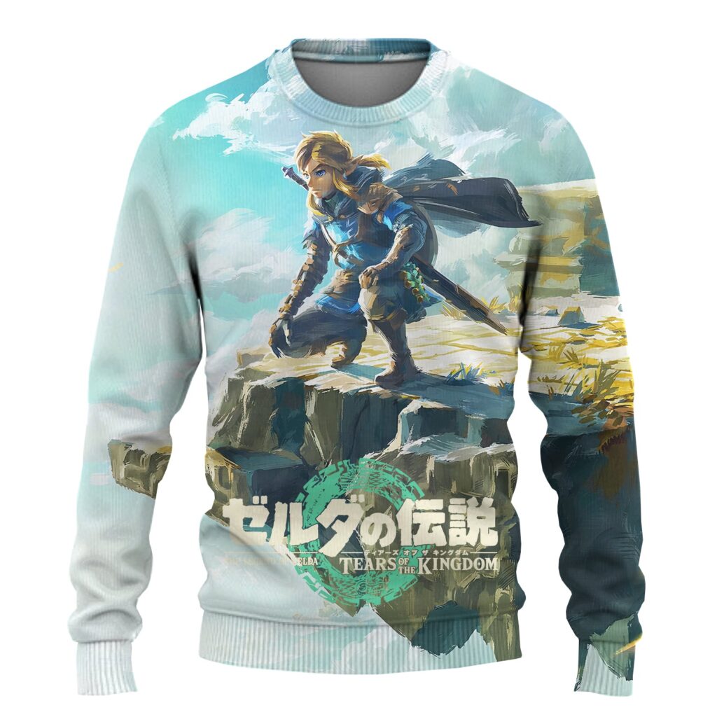 Zelda TOTK Swordsman Pullover Ugly Christmas Sweater